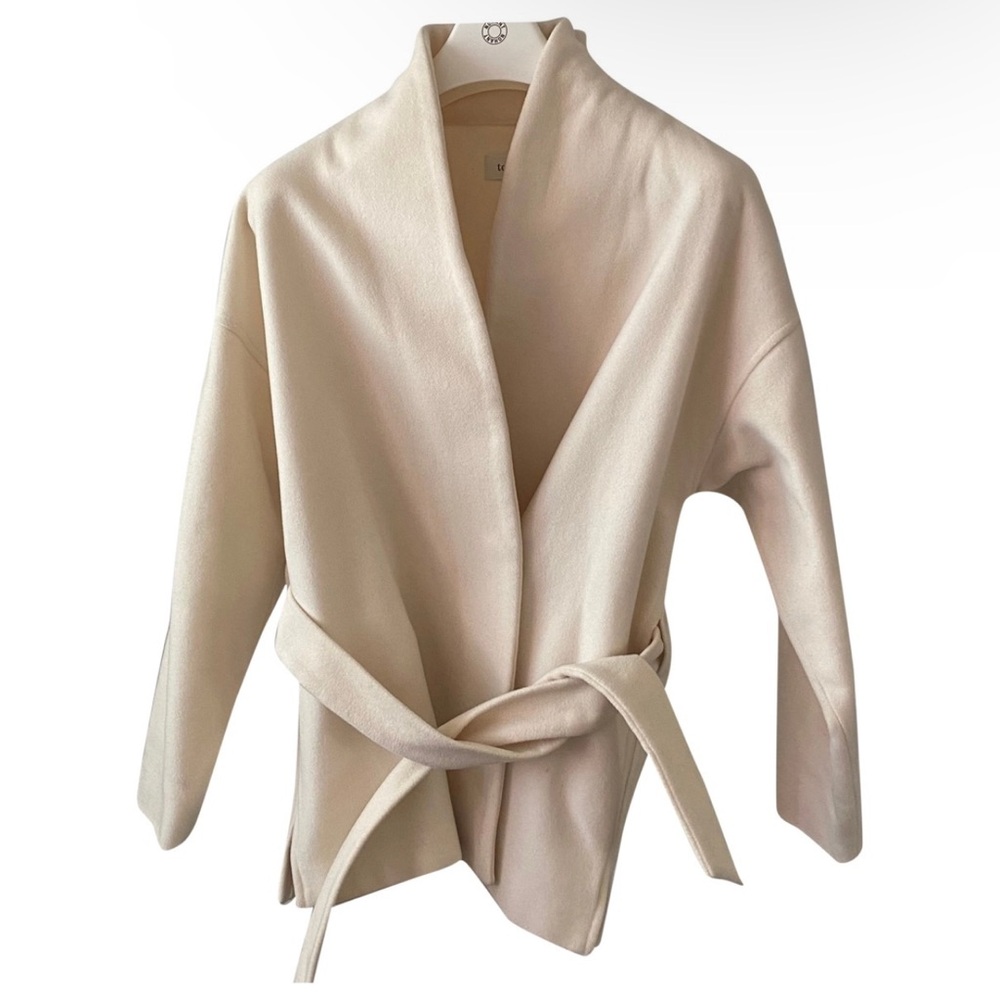 Toteme cream wrap coat